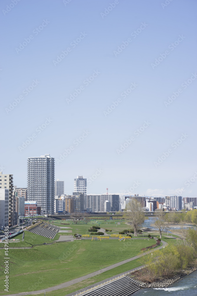 Fototapeta premium 河川敷