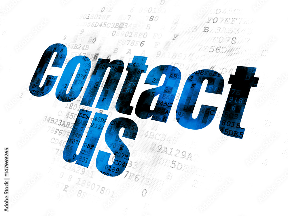 Marketing concept: Contact Us on Digital background Marketing concept: Contact Us on Digital background