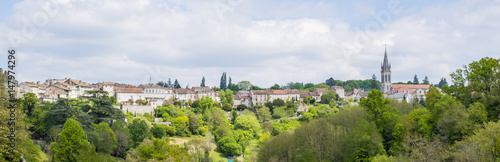 French village panorama landscape imaga photo
