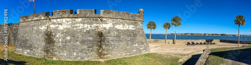 Castillo de San Marcos National Monument, panoramic view - St Augustine, Florida photo