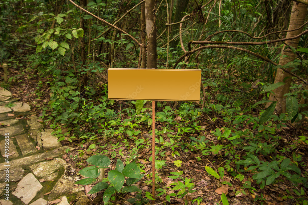 Rustic Wooden Sign into a wild