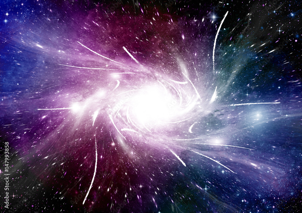 Naklejka premium galaxy in a free space