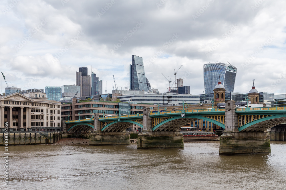 Skyline of the City of London from across the River Thames Skyline of the City of London from across the River Thames