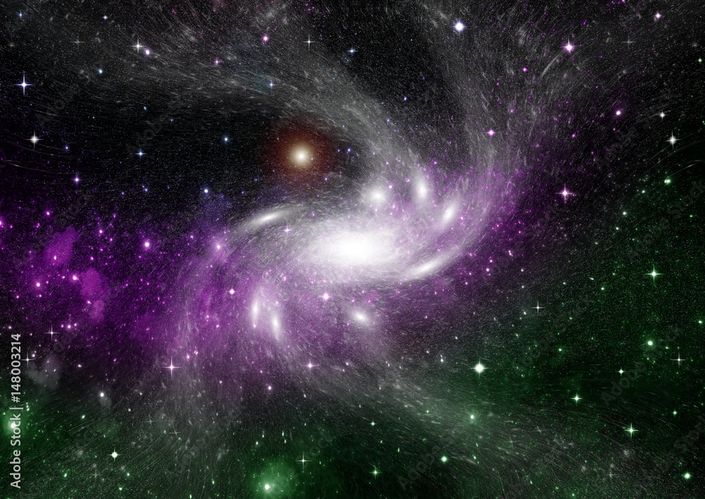 Fototapeta premium galaxy in a free space