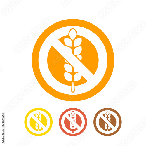 Gluten free icon vector