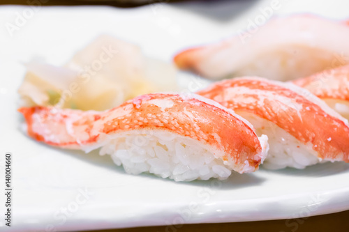 Crab meat sushi