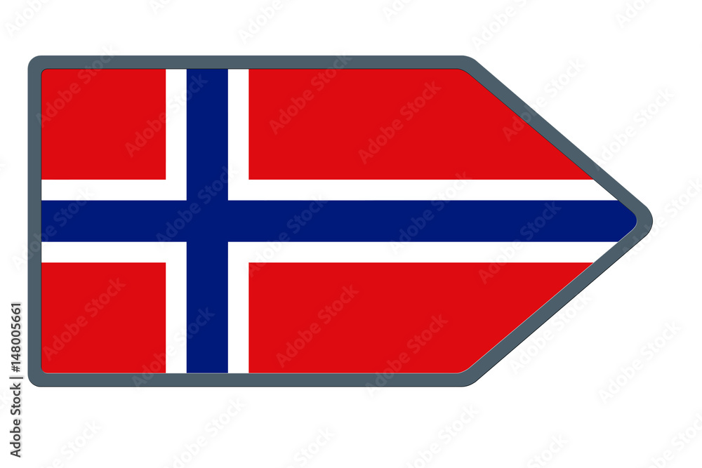 Obraz premium Drapeau de Norvège