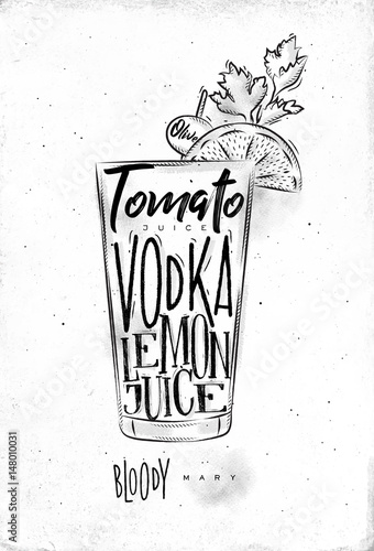 Bloody mary cocktail