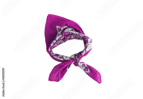 lilac, violet, purple, manzhenta scarf, bandanna, pattern, isolated