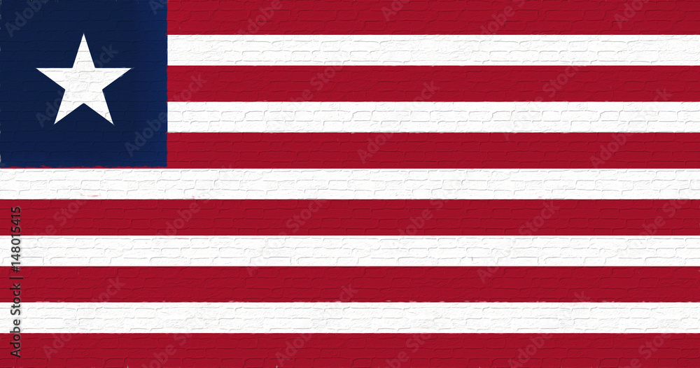 Flag of Liberia Wall. Flag of Liberia Wall.