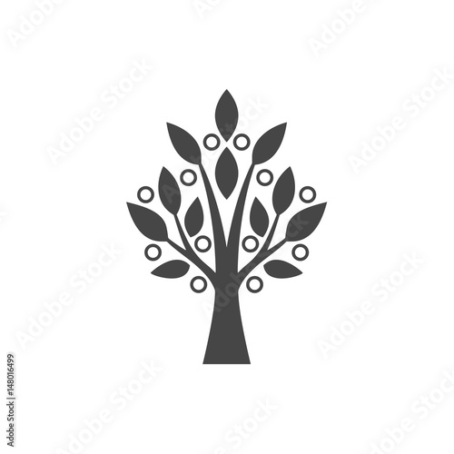 Tree simple icon - Illustration