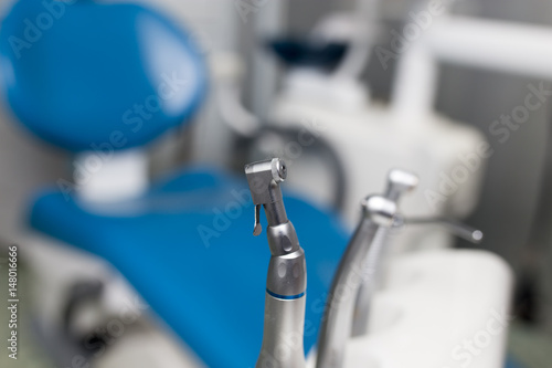 Instruments of a dentist in the clinic
