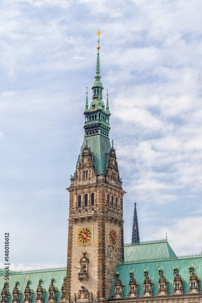 Turm von Hamburger Rathaus