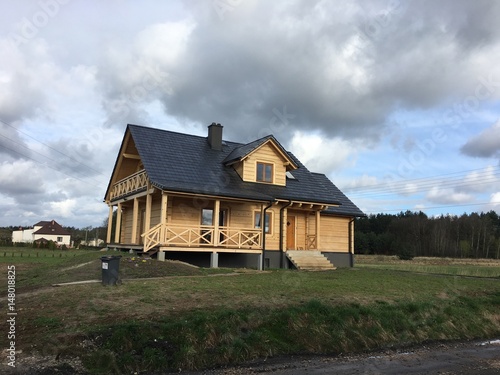 Картината върху платно Wooden house - Poland