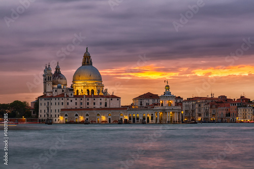 Santa Maria della Salute church on a sunset, Venice, Italy © Shchipkova Elena
