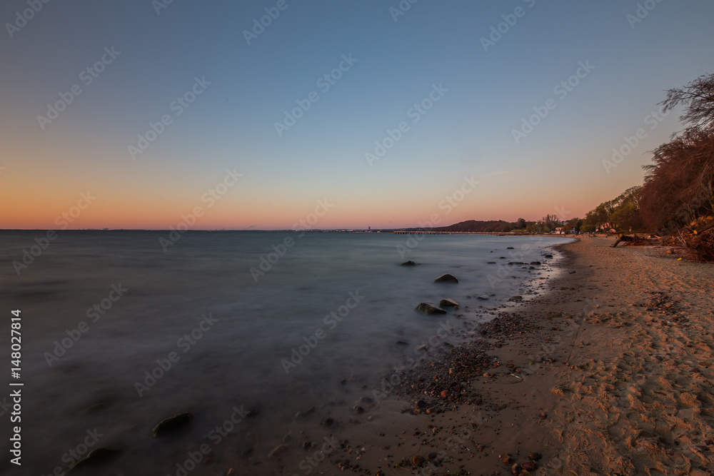 custom made wallpaper toronto digitalAmazing sunrise on the pier at the seaside. Gdynia Orlowo, Poland