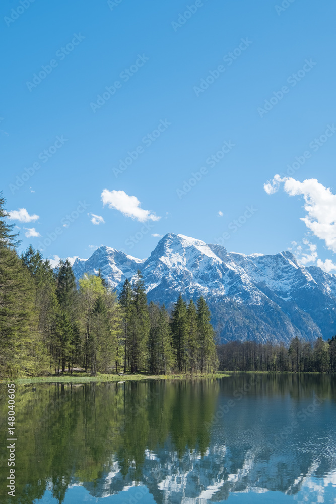 Beautiful mountain lake in the Alps in Austria