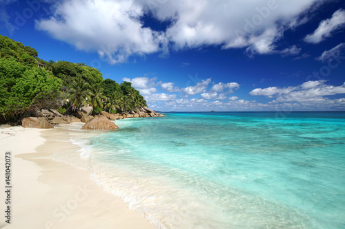 Sommertag auf der Insel, Seychellen, La Digue