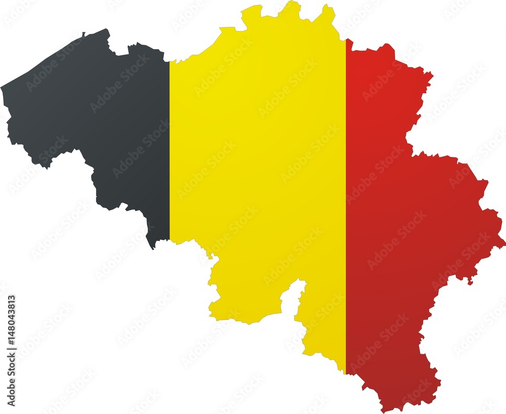 Obraz premium Belgium map