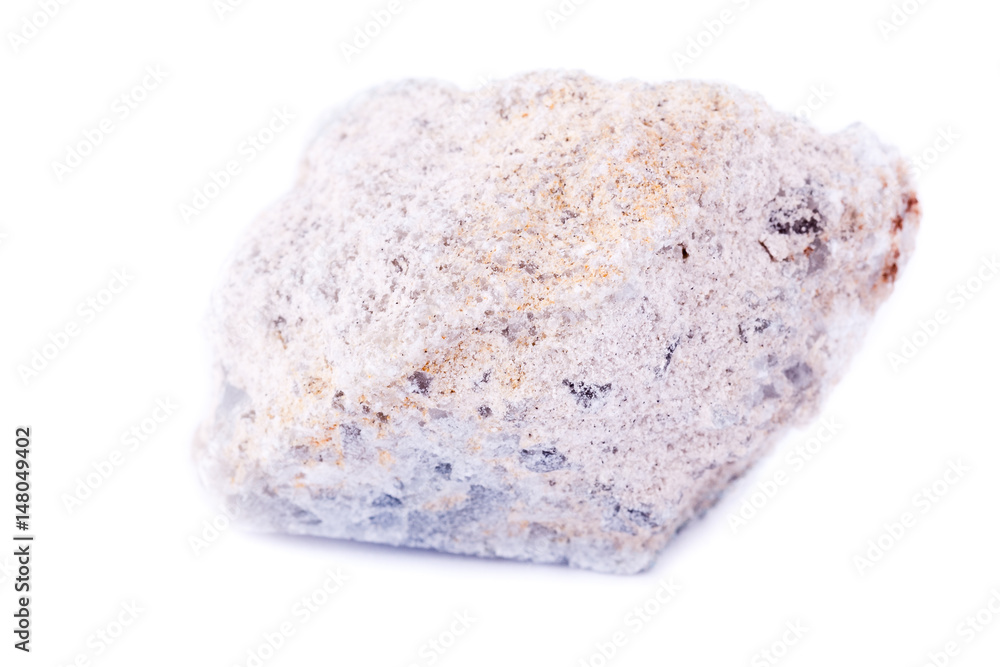 macro mineral celestite stone on a white background macro mineral celestite stone on a white background