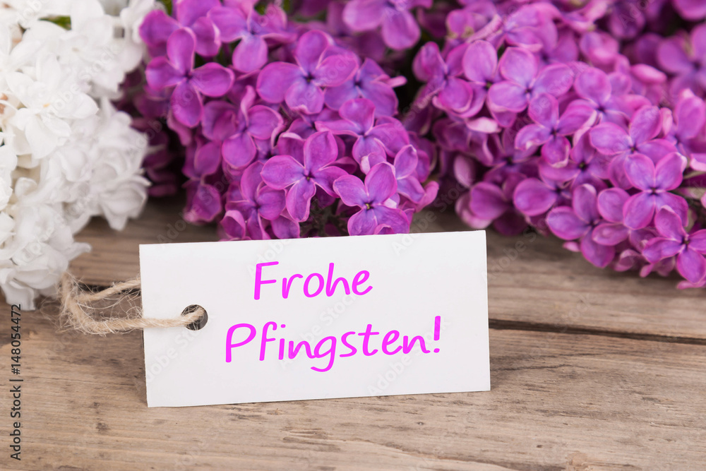 Fototapeta premium Frohe Pfingsten