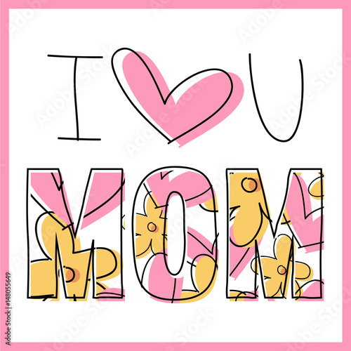 Te amo mamá - Tarjeta - Mensaje - Día de la madre