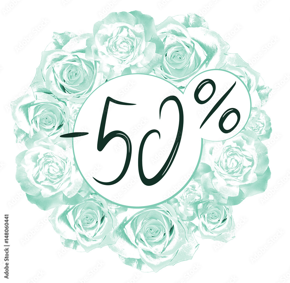 Naklejka premium 50%