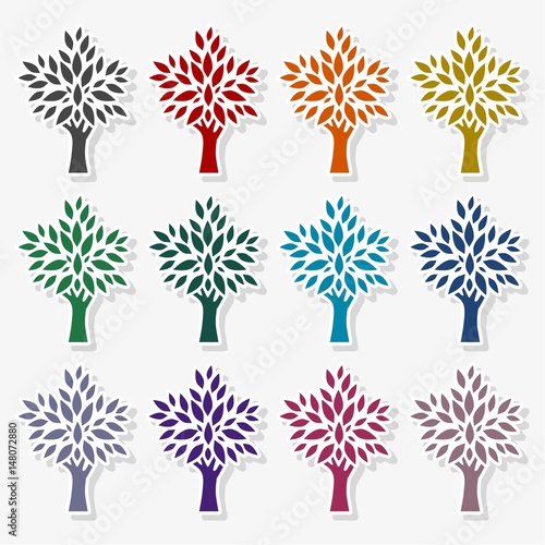 Tree Icon Silhouette - Illustration