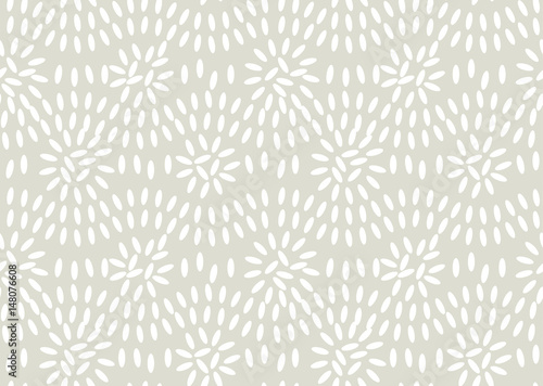 Concept simple rice grain pattern on light background. Vector illustration for background, fabric, wrapping paper, print and web with traditional wealth and happiness symbol