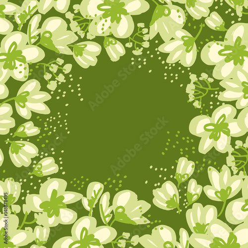 Abstract hand drawn apple b...
