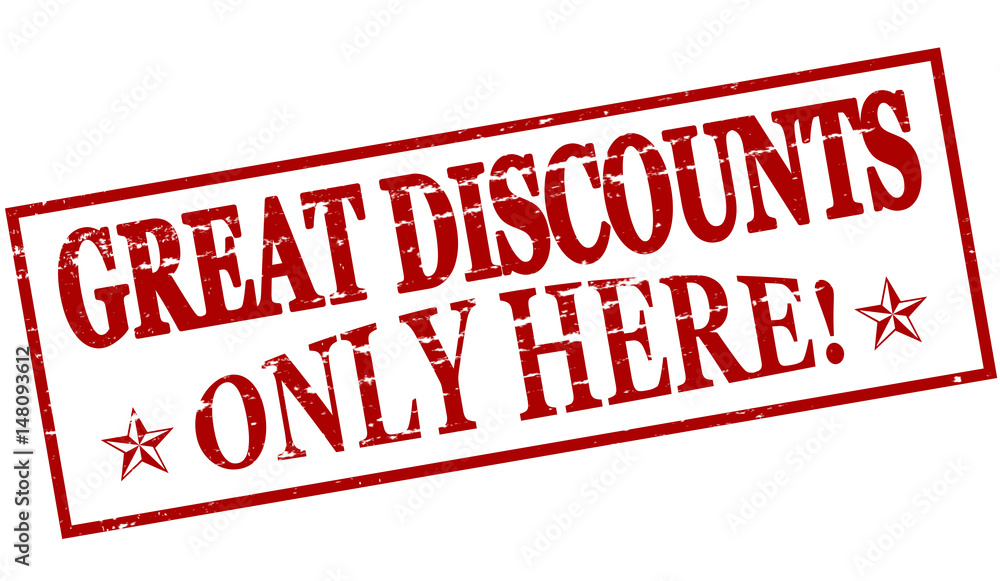 Great discounts