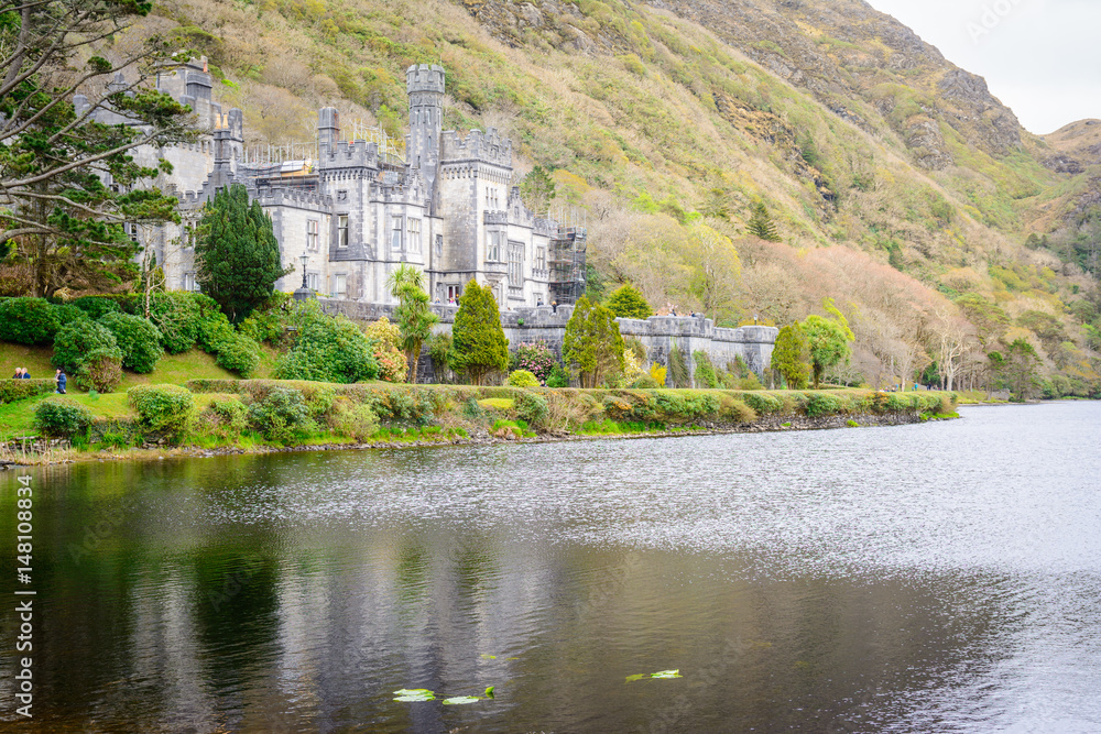 kylemore abbey at connemara national park, Ireland