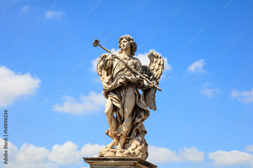  Rome, Italy - Angel Statue, Saint Angel Bridge