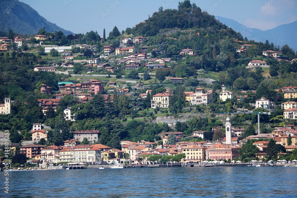Menaggio at Lake Como in summer, Lombardy Italy