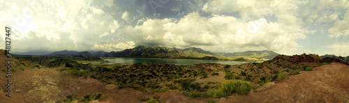 Panorama Dique Potrerillos Mendoza photo