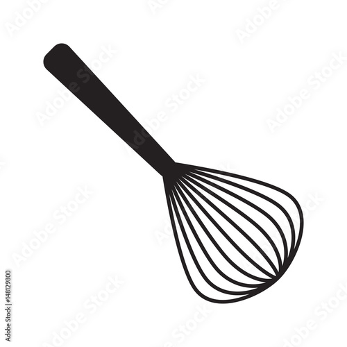Whisk icon. Vector flat illustration
