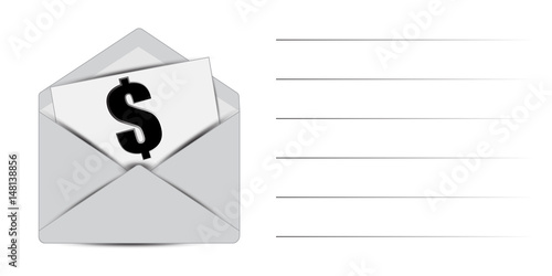 Money Background, Business Letter