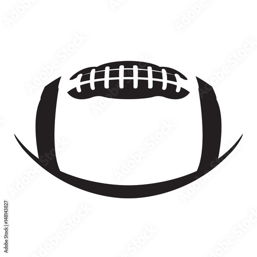 Isolated football ball on a white background, Vector illustration