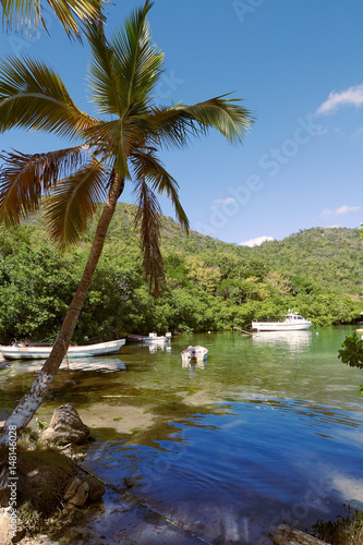 Marigot bay - Caribbean sea - Saint Lucia tropical island