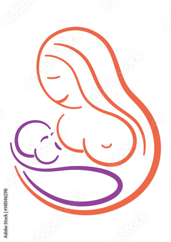 breast feeding mother and baby