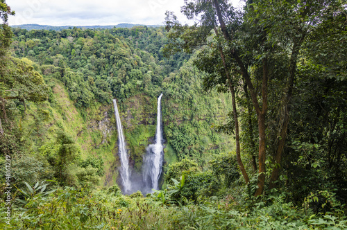 Tad Fane waterfall in Dong Hua Sao National Protected Area, Bolaven Plateau, Champasak Province, Laos