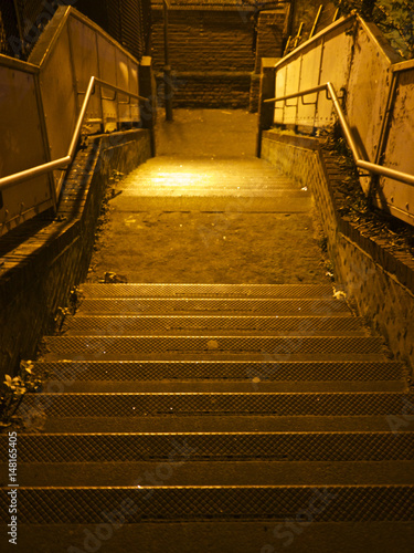 Fototapeta Naklejka Na Ścianę i Meble -  Steps at night