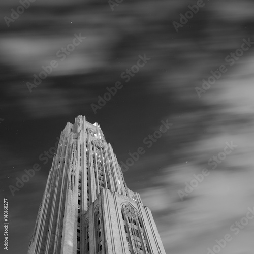 Cathedral of Learning at Night photo