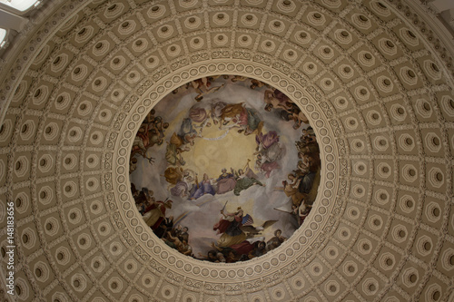 Inside Dome of US Capitol