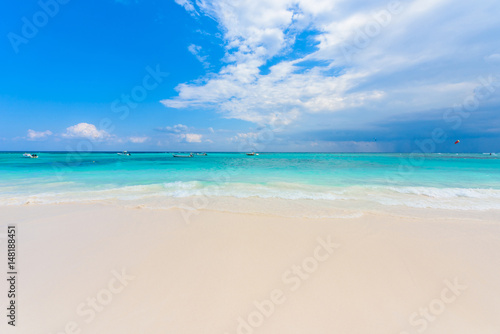 Fototapeta Naklejka Na Ścianę i Meble -  Xpu-Ha Beach - beautiful caribbean coast of Mexico - Riviera Maya
