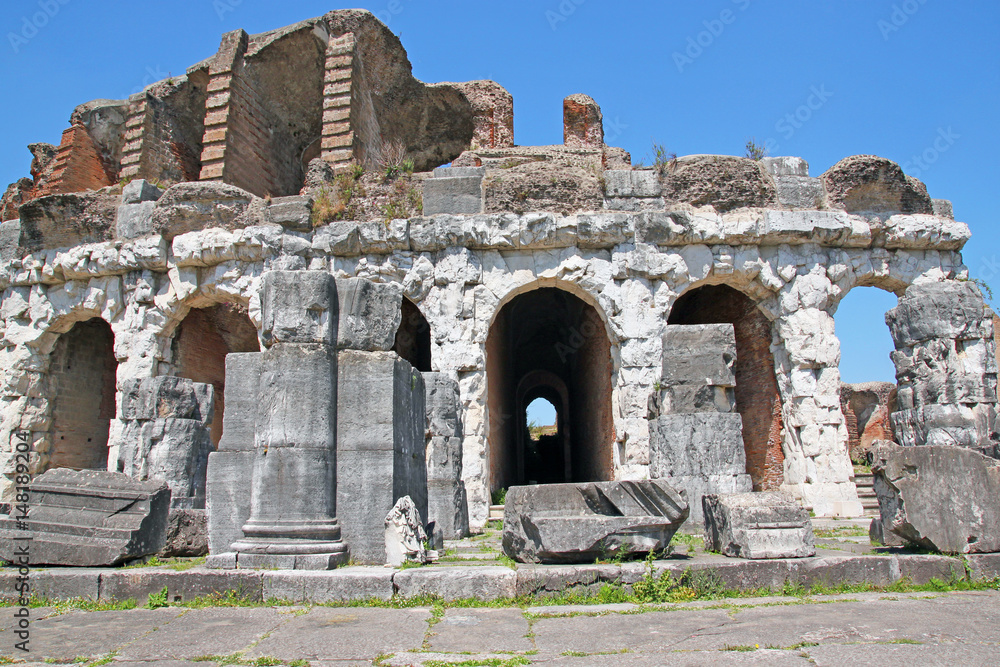 Santa Maria Capua Vetere Amphitheater in Capua city, Italy