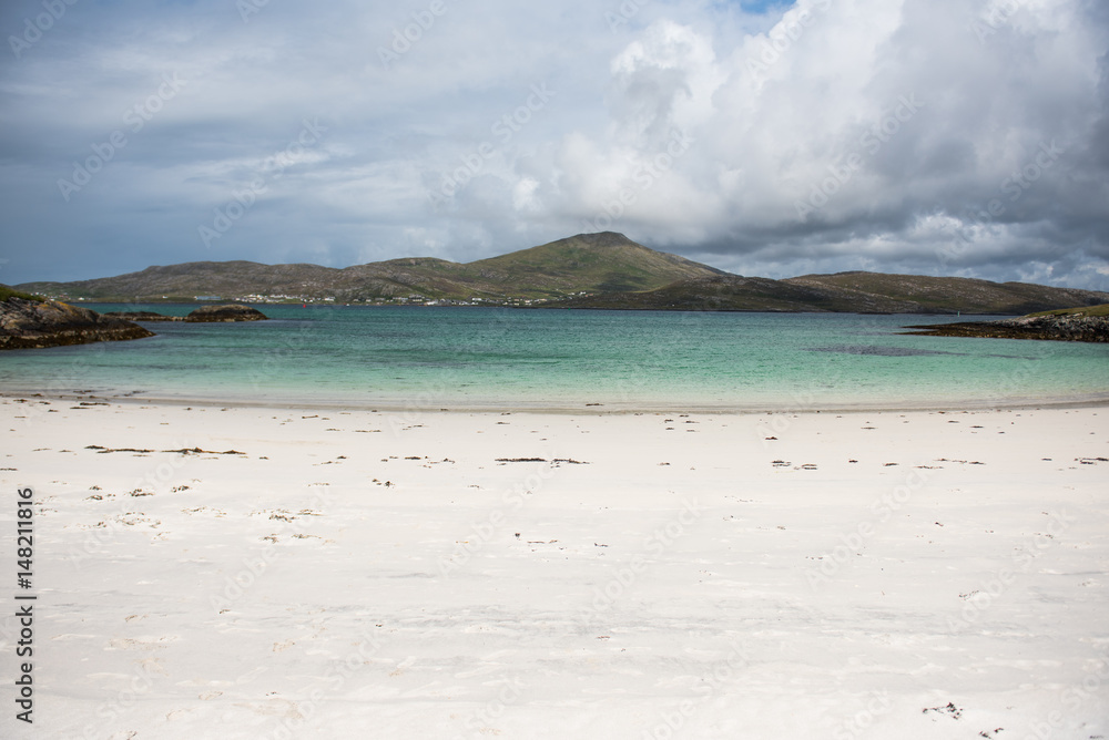White sandy beach White sandy beach