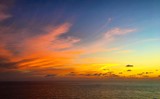 colorful caribbean sunset 
