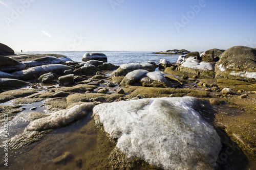 Winter seaside scenery