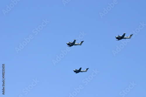 Air parade in the sky of Israel